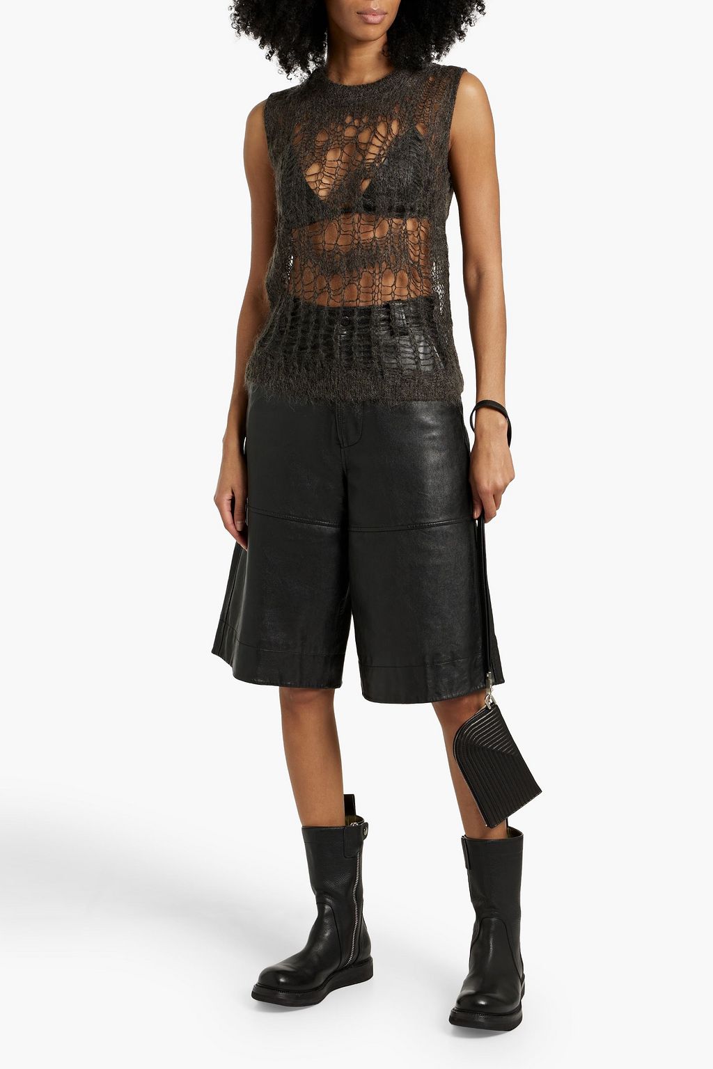 RICK OWENS Spider open-knit tank