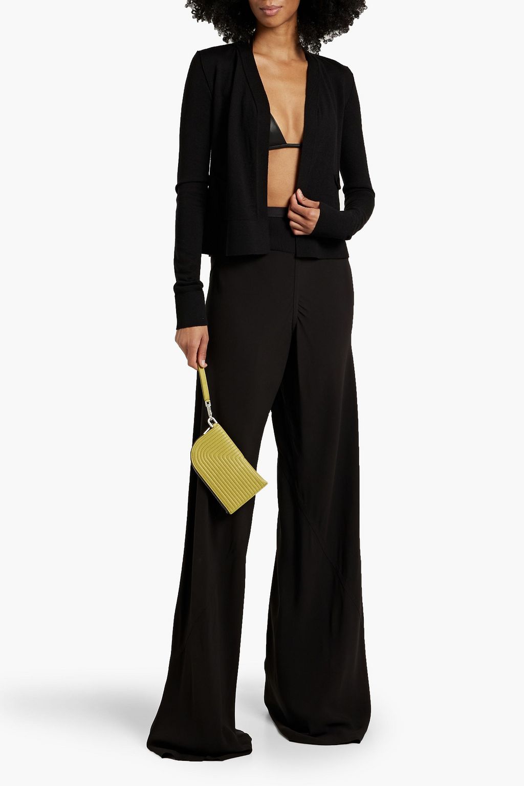RICK OWENS Cropped wool cardigan