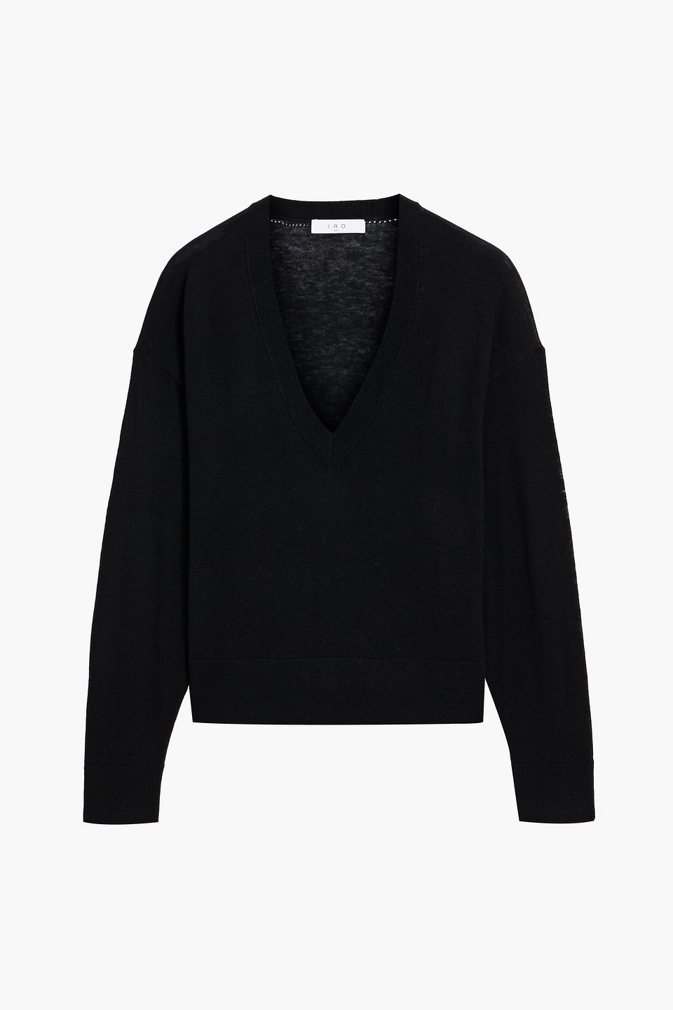 Iro Haru Wool, Silk And Cashmere-blend Sweater In Black