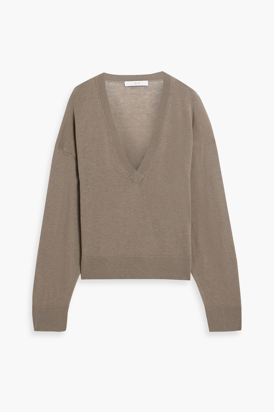 Iro Haru Wool, Silk And Cashmere-blend Sweater In Mushroom