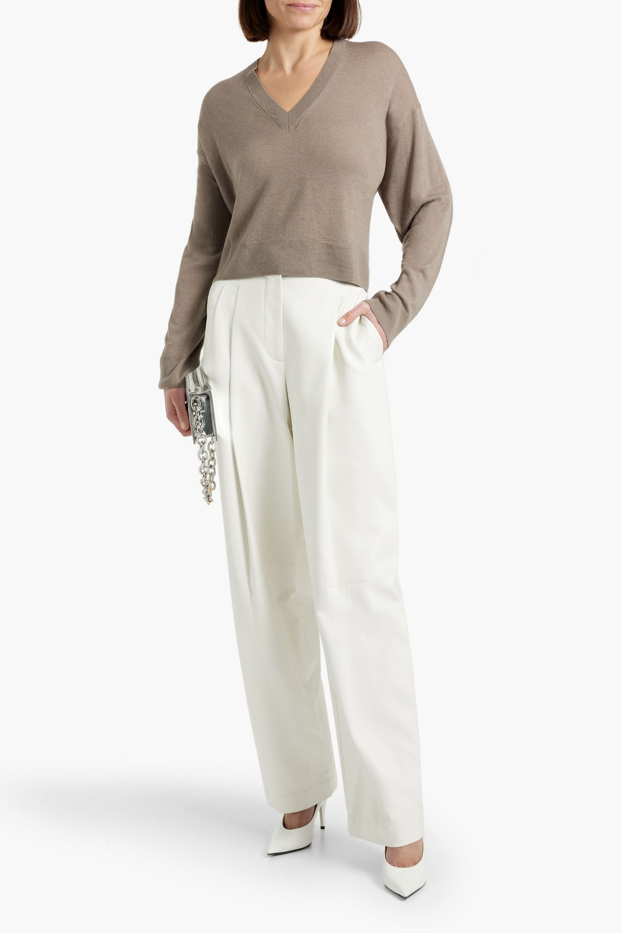 IRO Haru wool, silk and cashmere-blend sweater