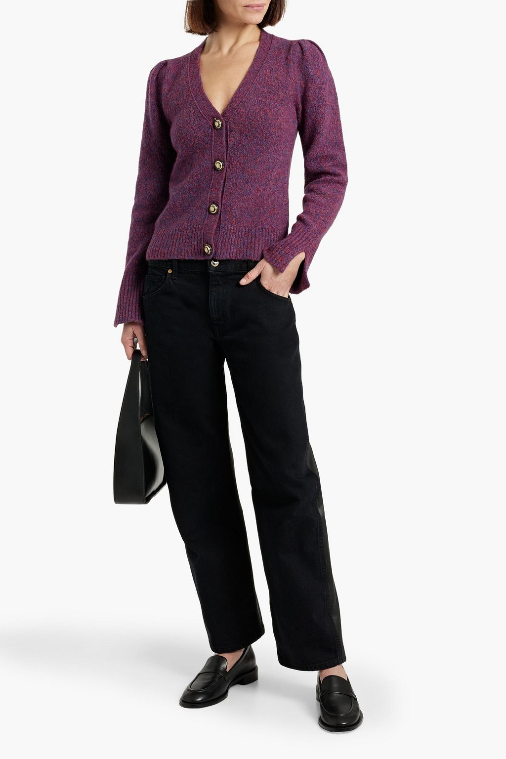 VERONICA BEARD Ubah marled knitted cardigan