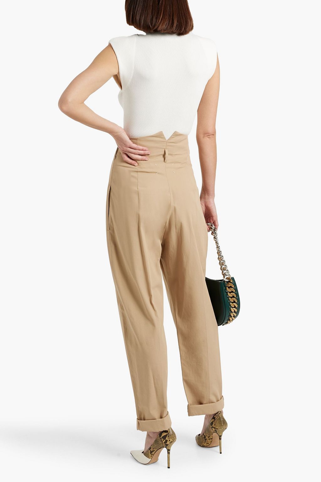 VERONICA BEARD Cio ribbed-knit turtleneck top