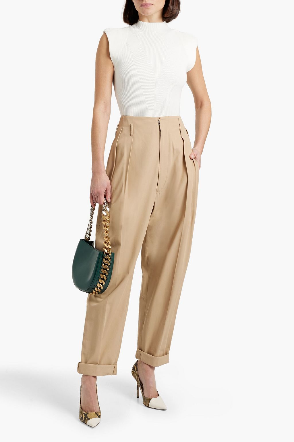 VERONICA BEARD Cio ribbed-knit turtleneck top