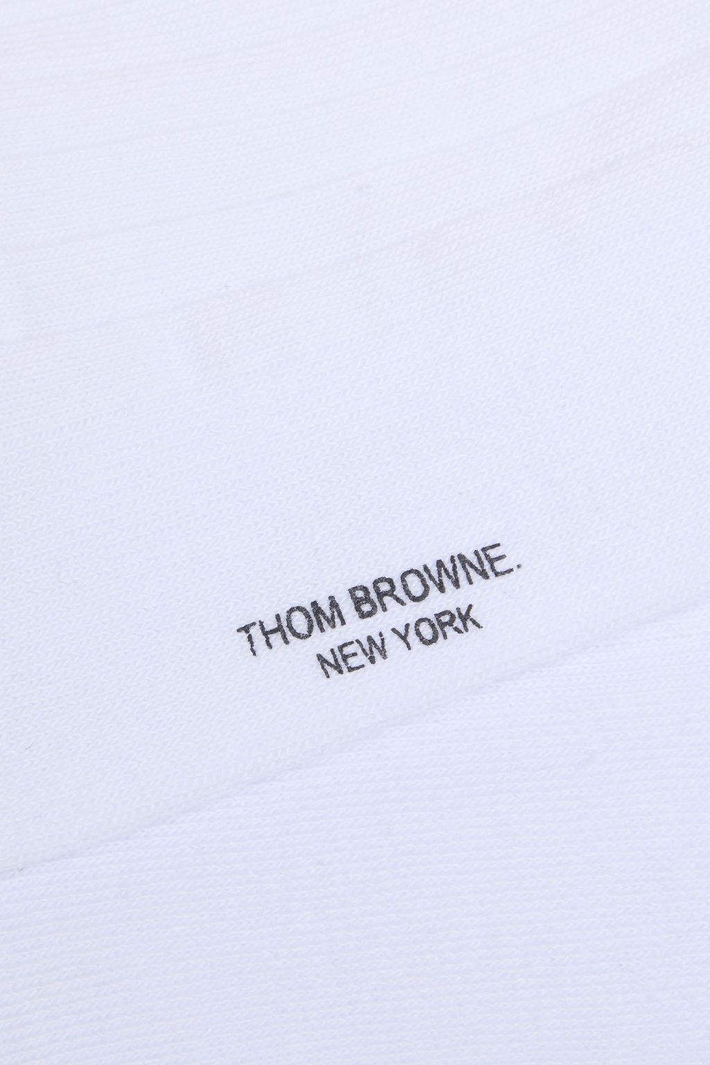 THOM BROWNE 리브 스트라이프 코튼 혼방 양말