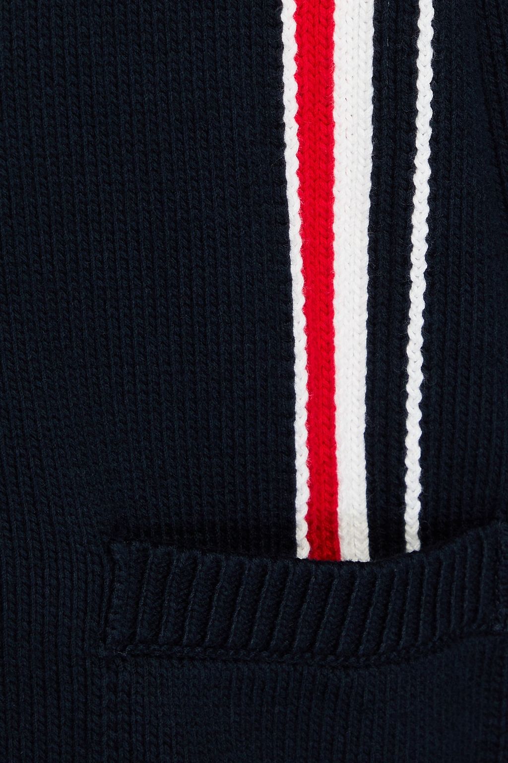 THOM BROWNE Striped cotton cardigan
