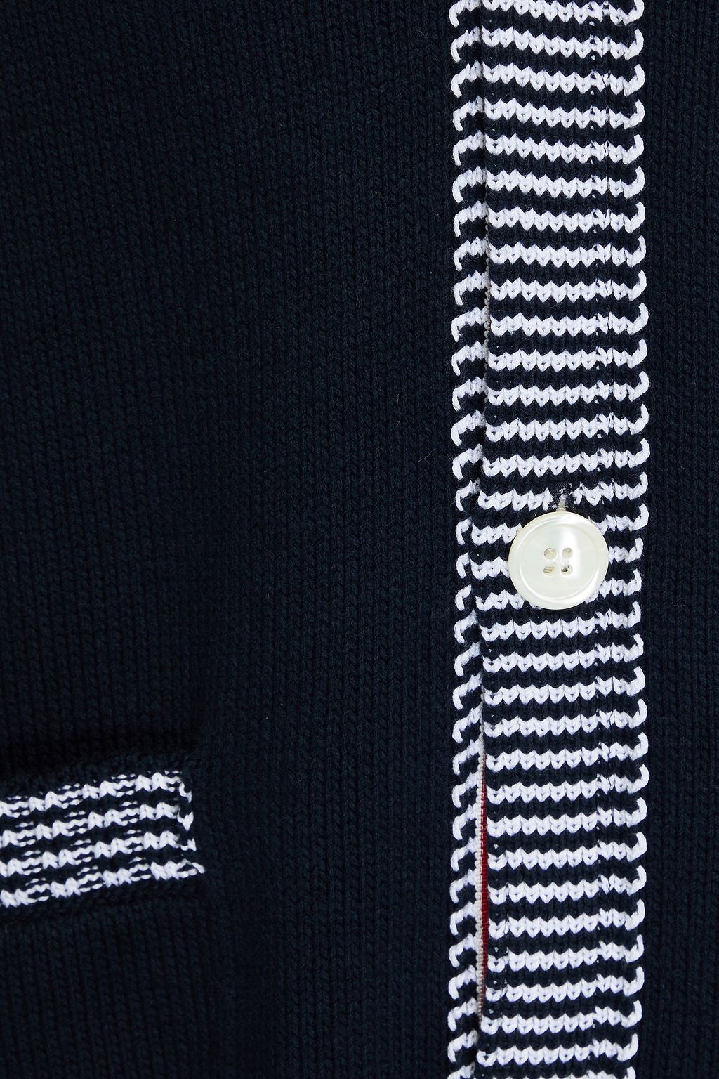 THOM BROWNE Hector intarsia cotton cardigan