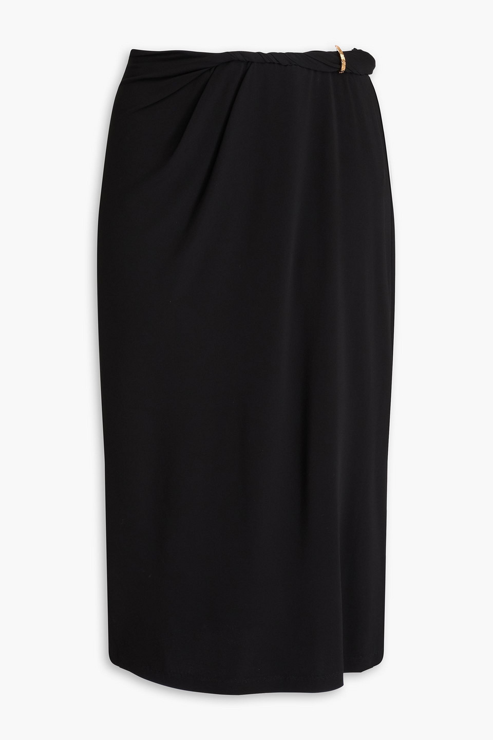 VERSACE DRAPED JERSEY SKIRT