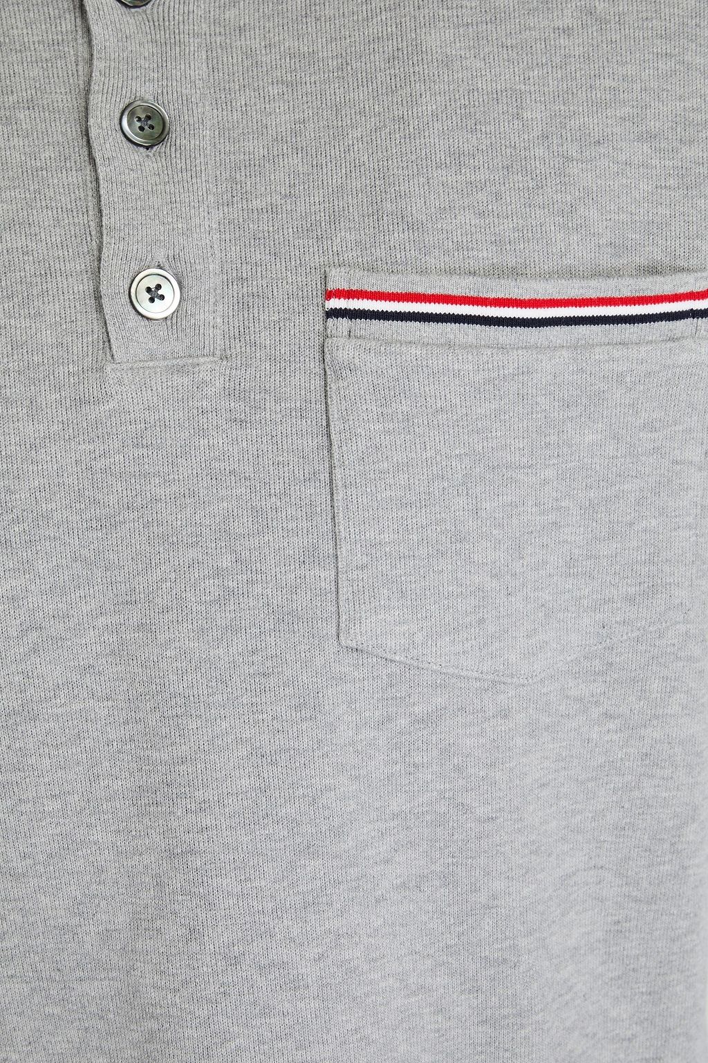 THOM BROWNE Cotton-jersey polo shirt