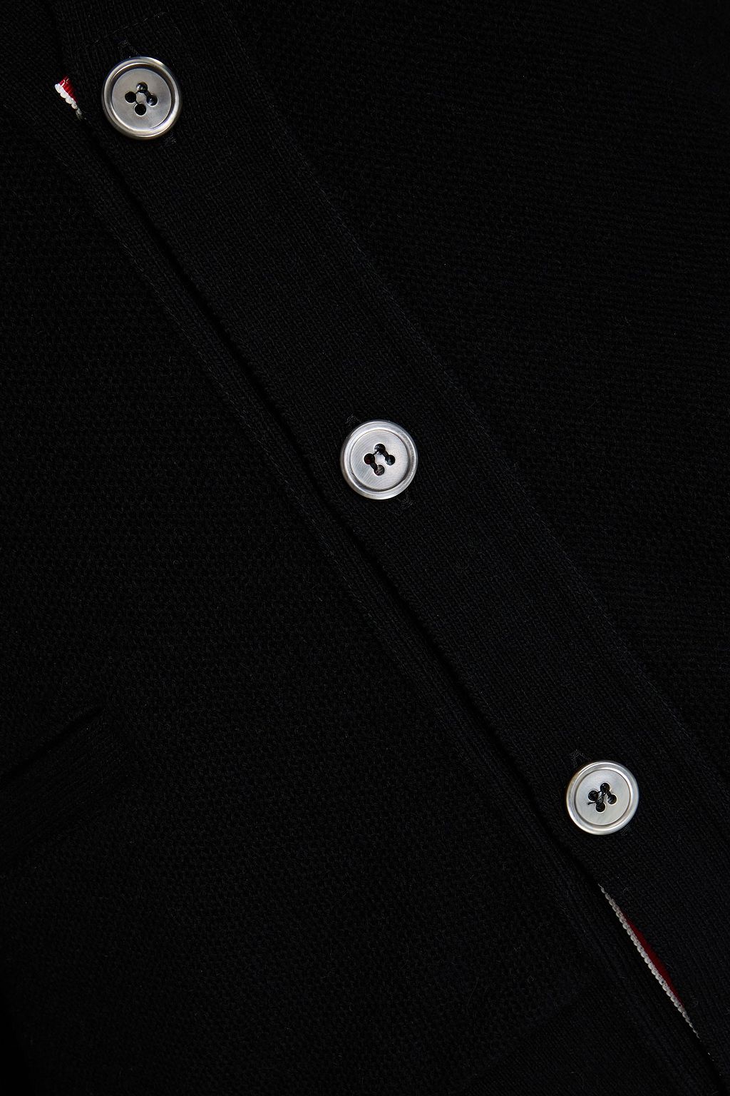 THOM BROWNE Cashmere-piqué cardigan