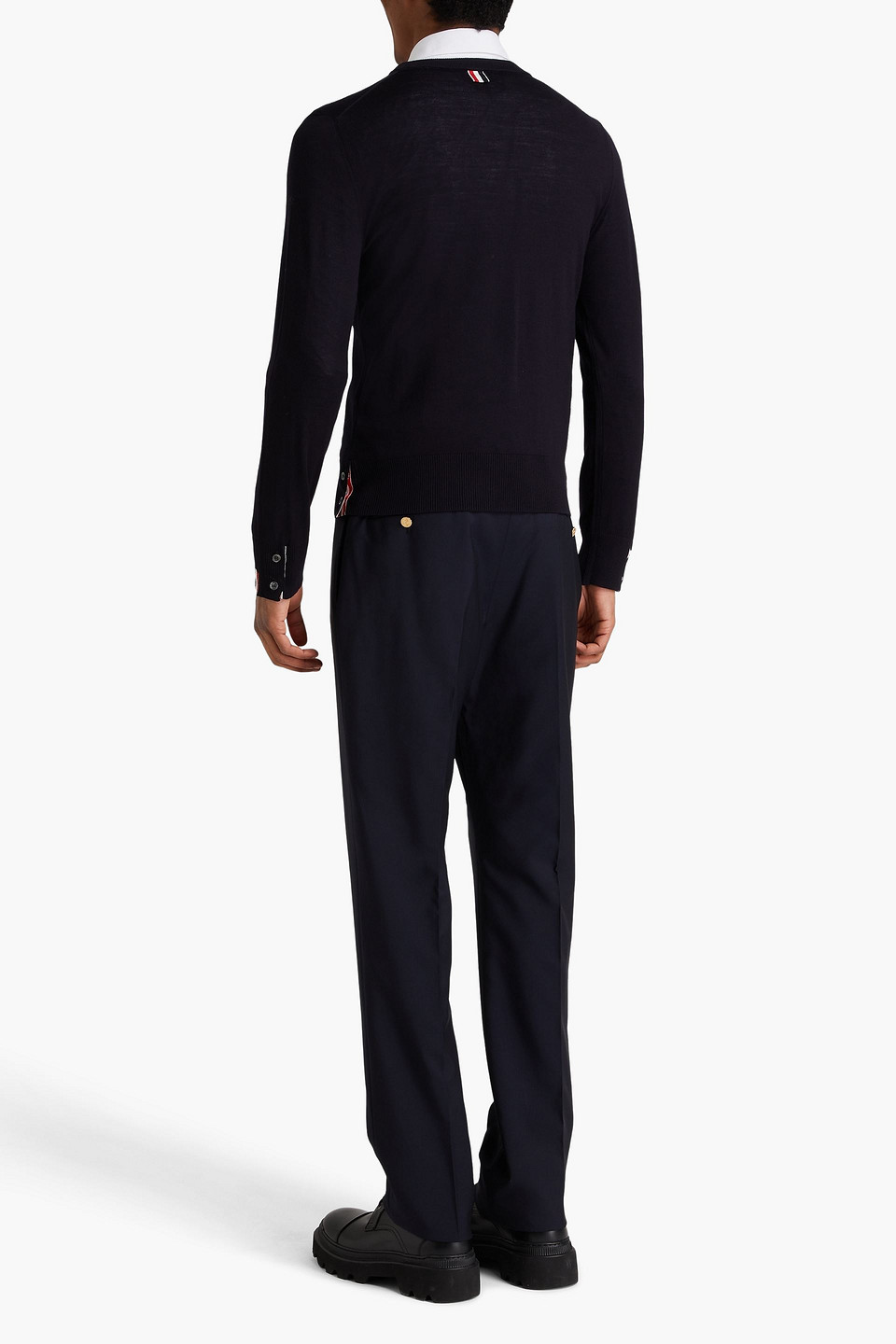 Thom Browne Wool-blend Sweater In Black