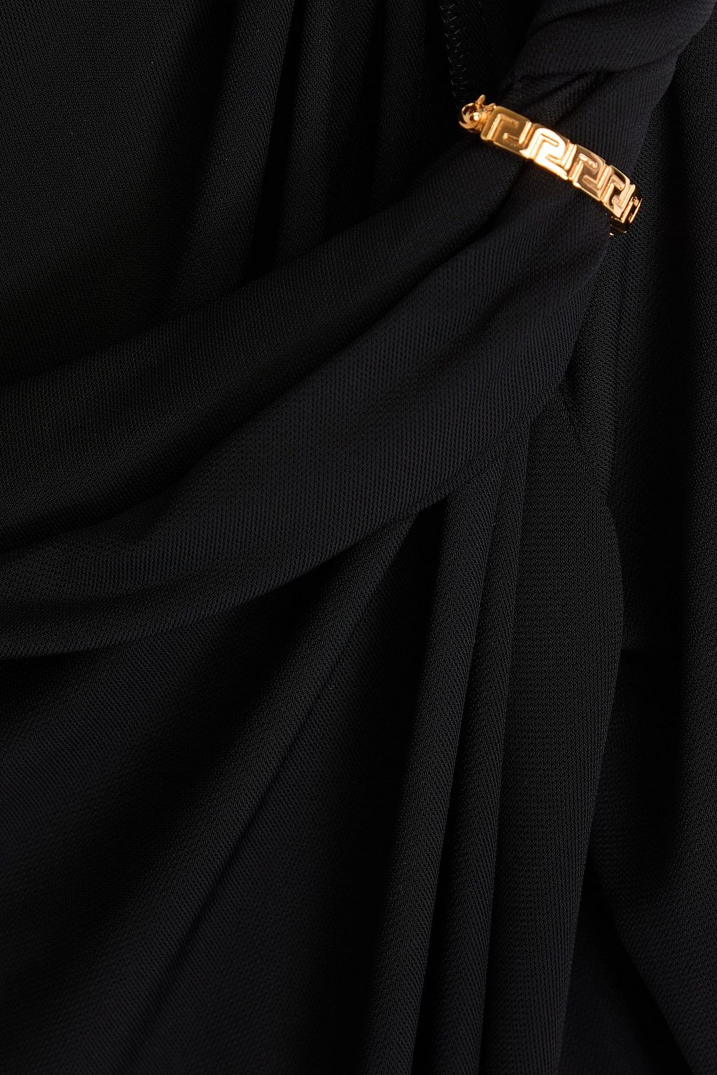 VERSACE بودي سوت مكشوف الكتفين من الجيرسي بتصميم درابيه