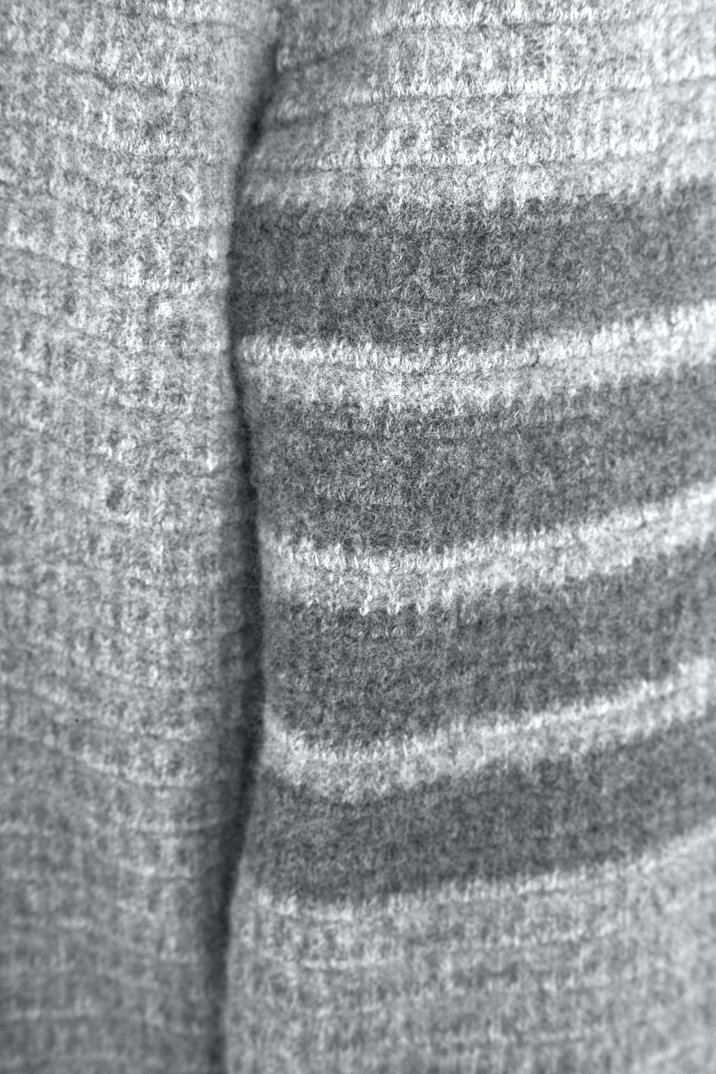 THOM BROWNE Striped wool and cashmere-blend sweater