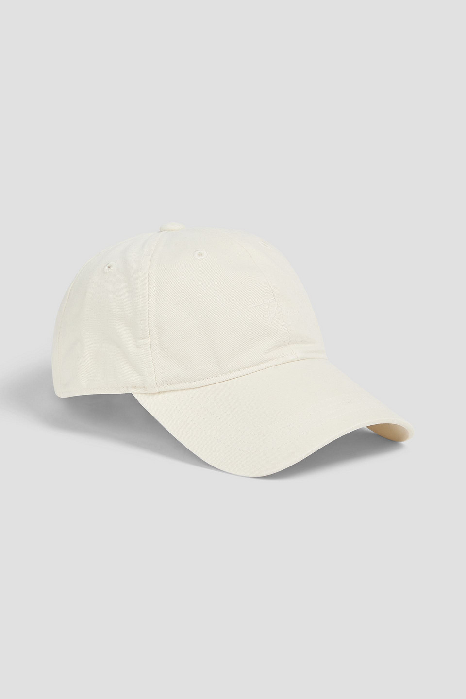 Totême Baseballkappe Aus Bestickter Baumwolle In Off-white
