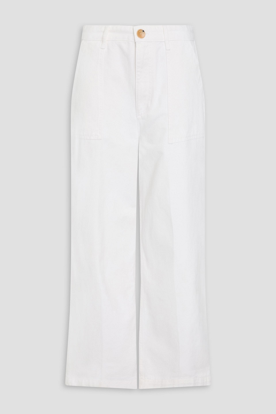 Sandro Hoch Sitzende Jeans Mit Weitem Bein In Elfenbein