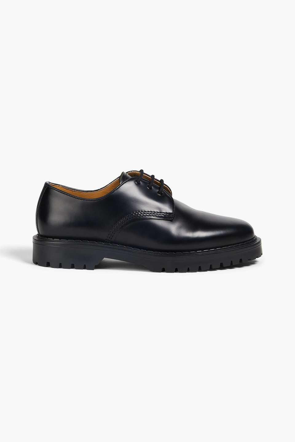 Sandro Brogues Aus Glanzleder In Schwarz