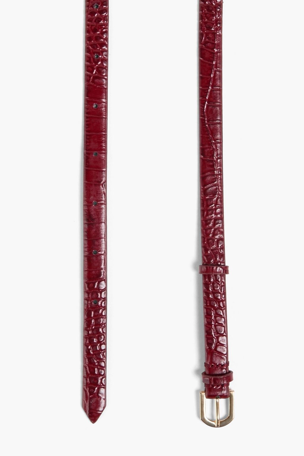 TOTEME Croc-effect leather belt