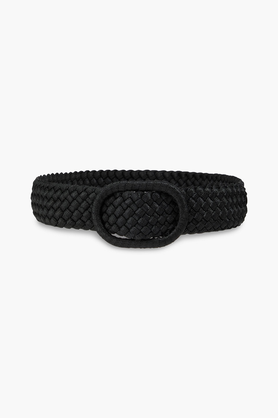 Totême Leather-trimmed woven belt
