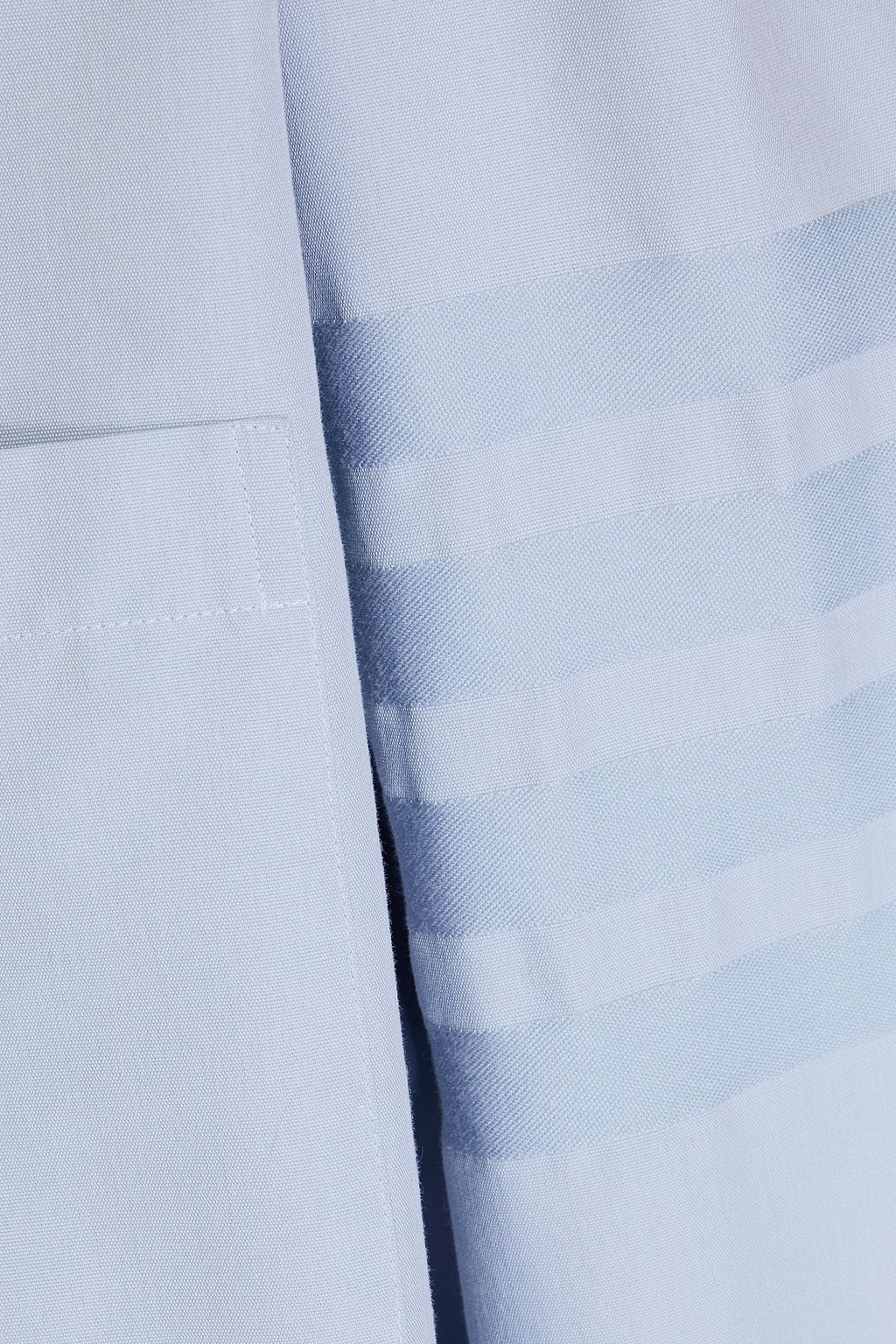THOM BROWNE Striped cotton Oxford shirt