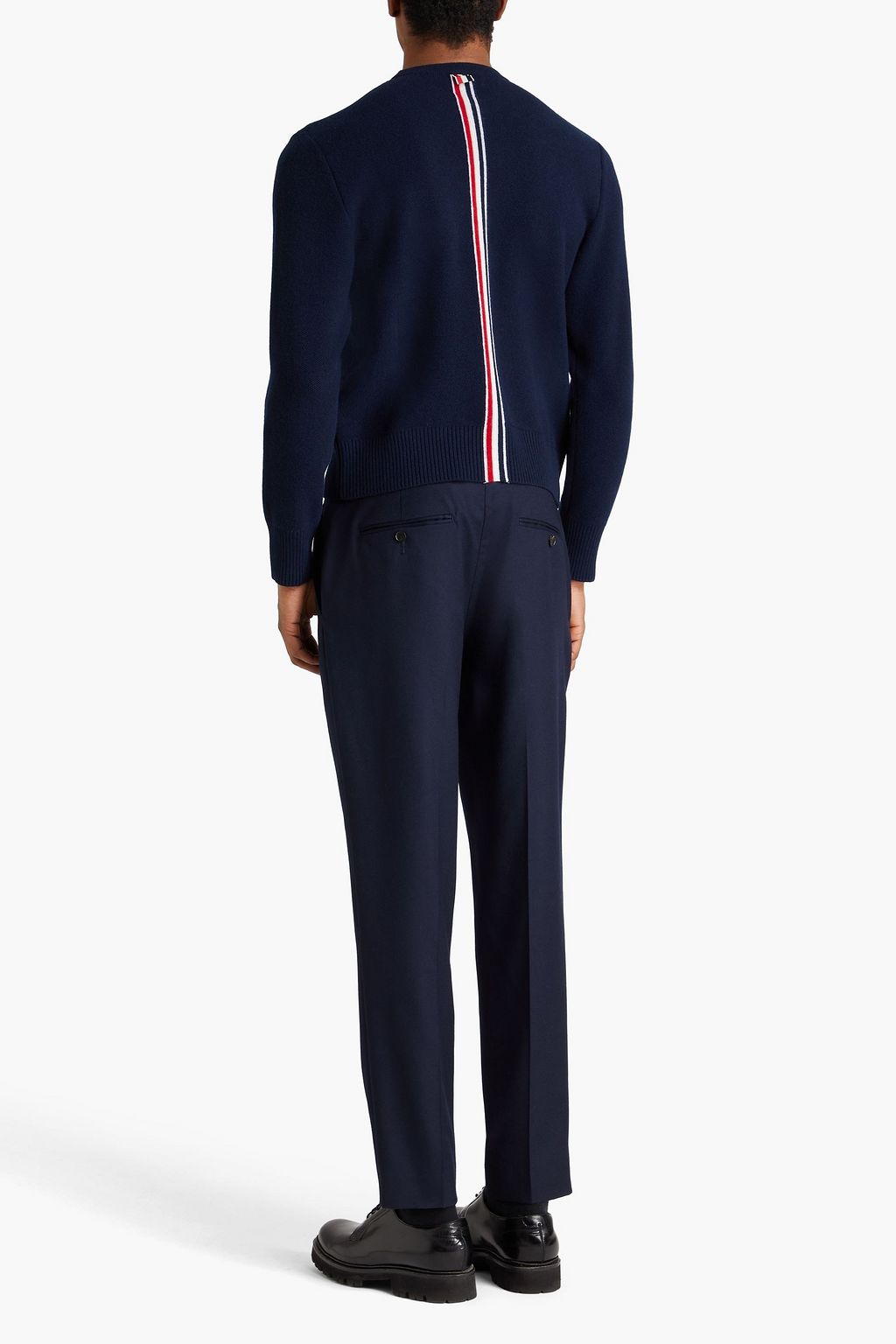 THOM BROWNE Striped wool sweater