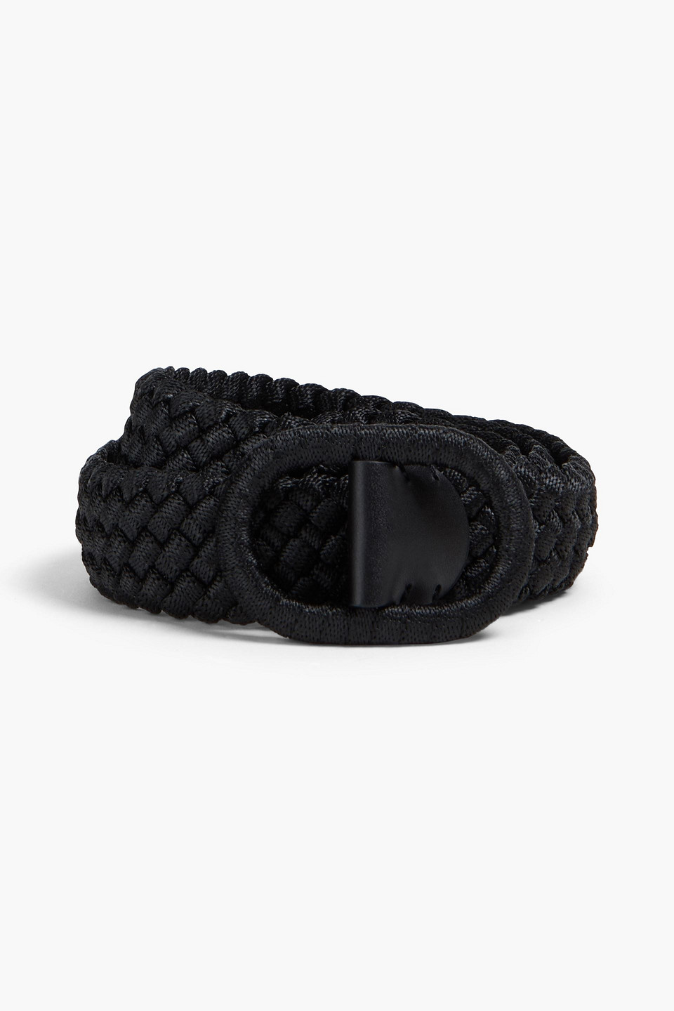 Totême Leather-trimmed woven belt