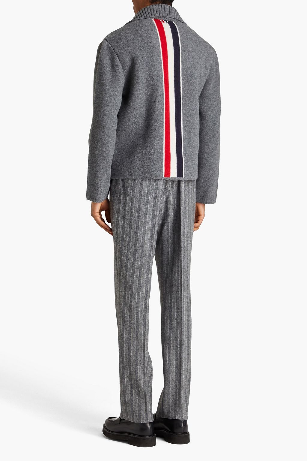 THOM BROWNE جاكيت من مزيج صوف المارينو