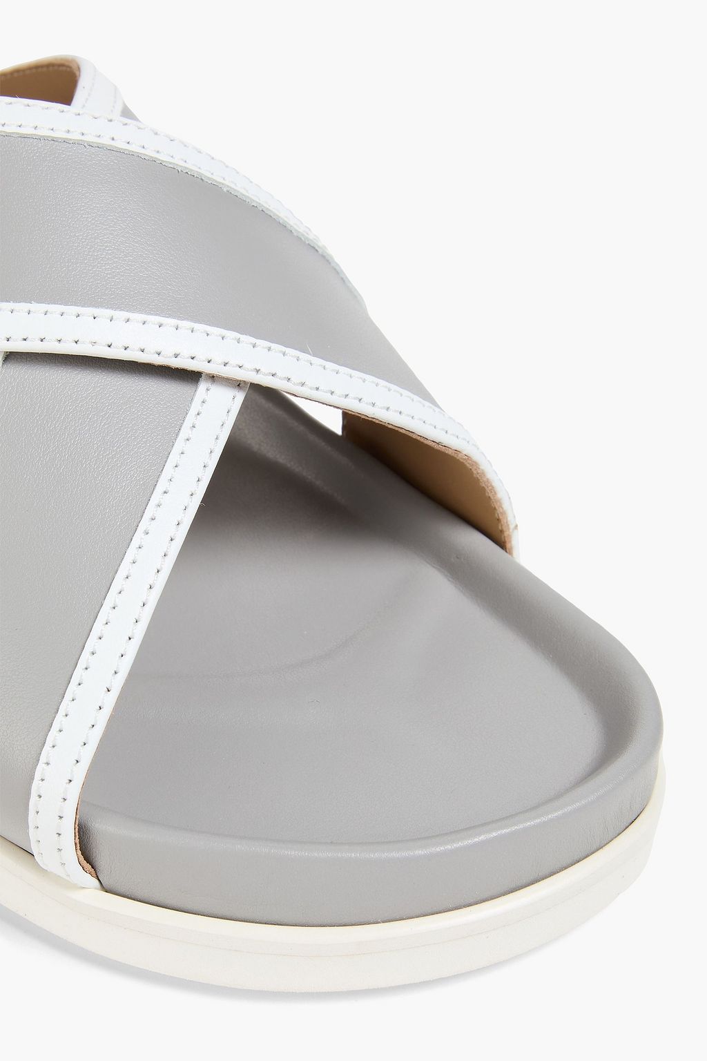 THOM BROWNE Embellished leather sandals