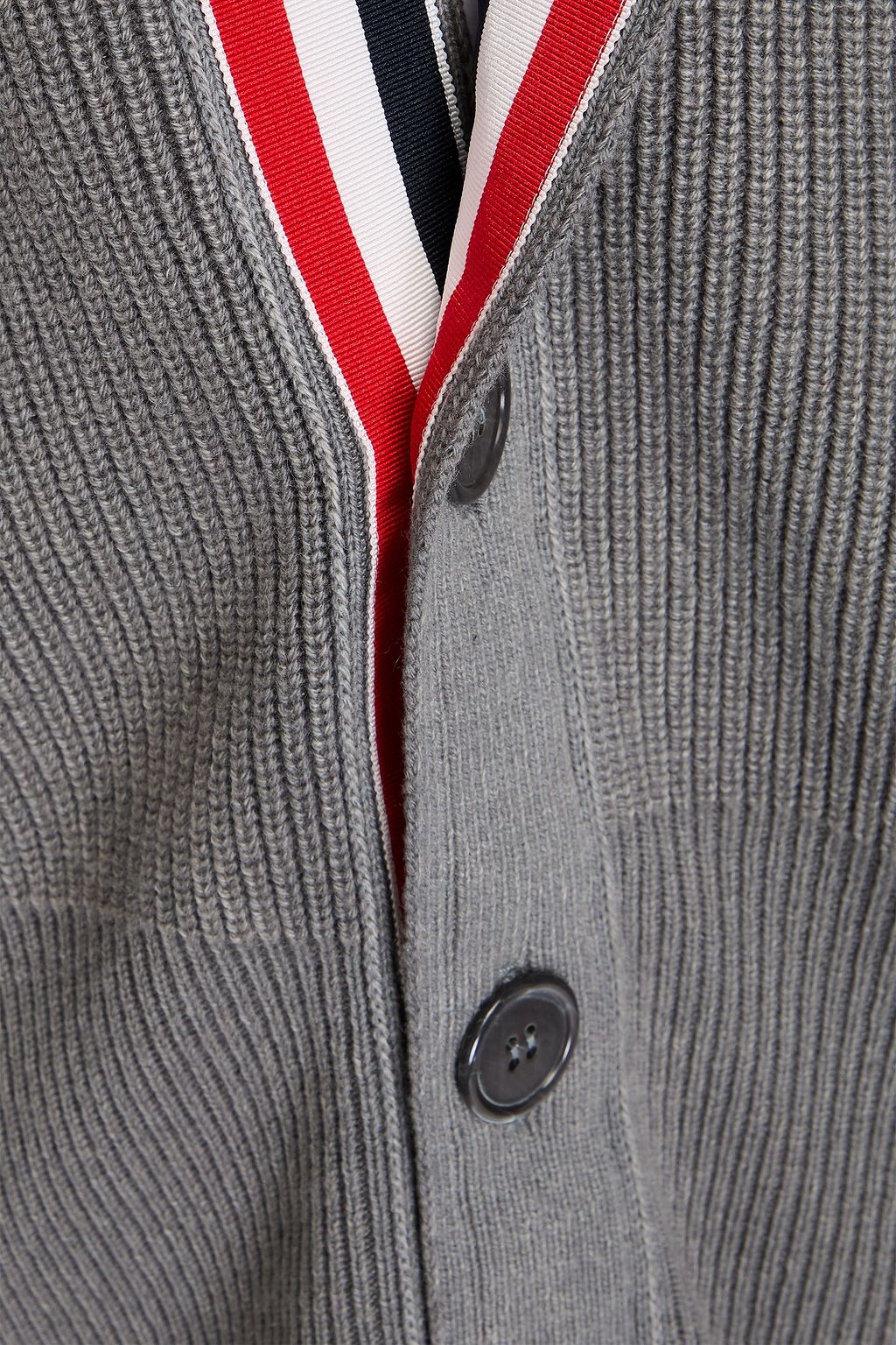 THOM BROWNE كارديغان من الكشمير المضلّع