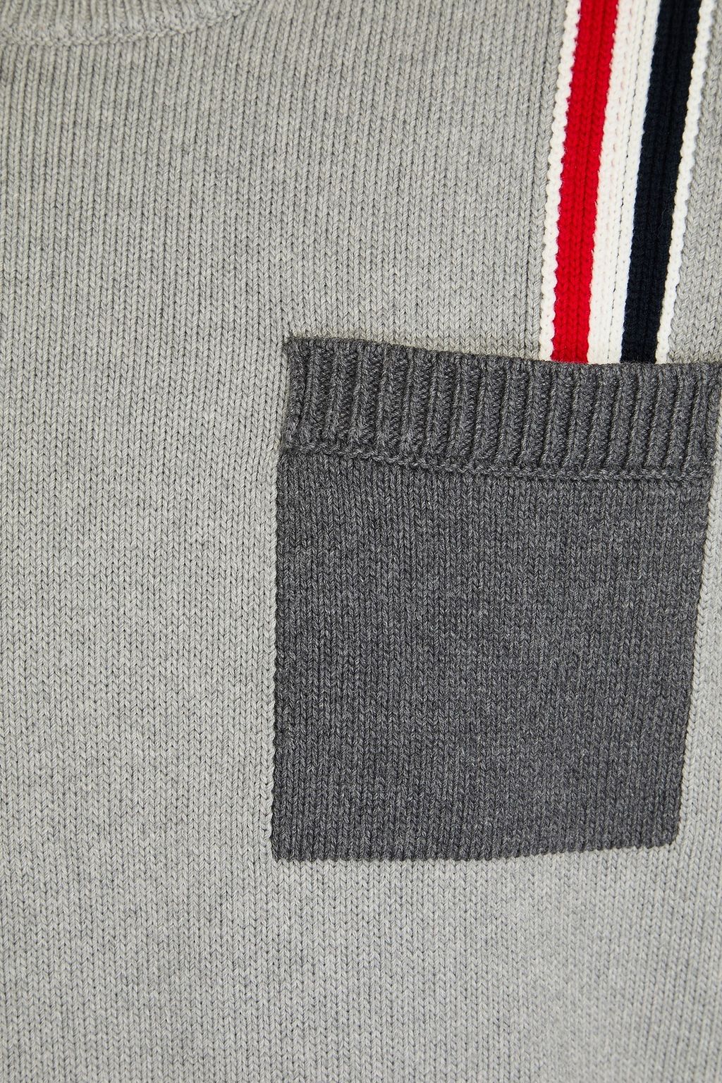 THOM BROWNE Pullover aus Baumwolle in Colour-Block-Optik