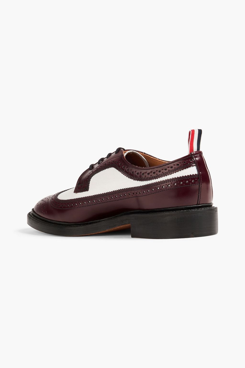 THOM BROWNE حذاء بروغ من الجلد بلونين