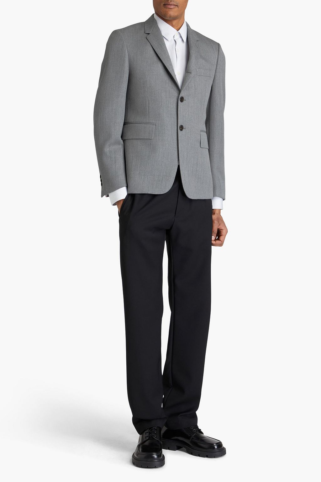 THOM BROWNE بليزر من الصوف والتويل