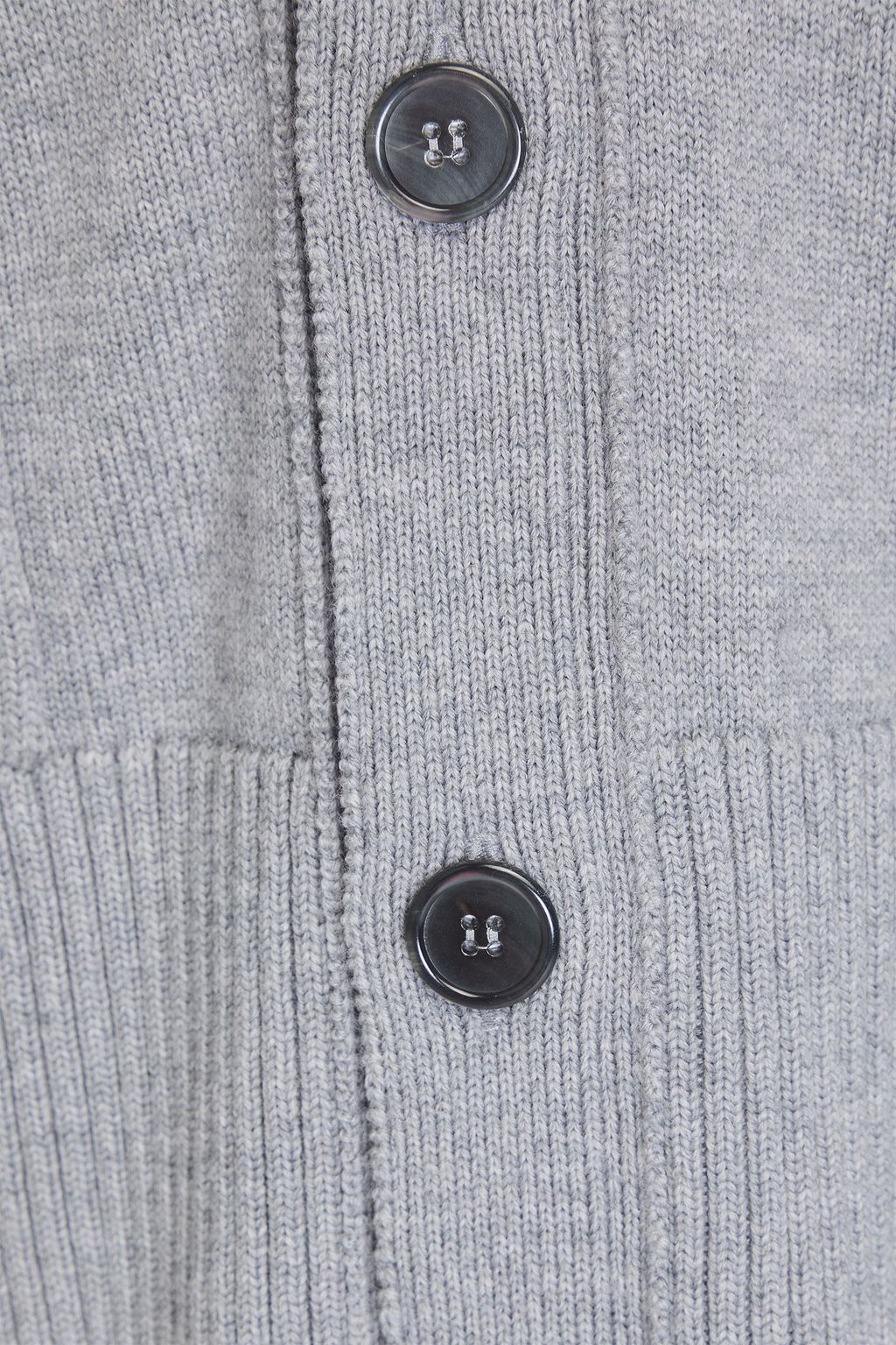 THOM BROWNE Mélange wool cardigan