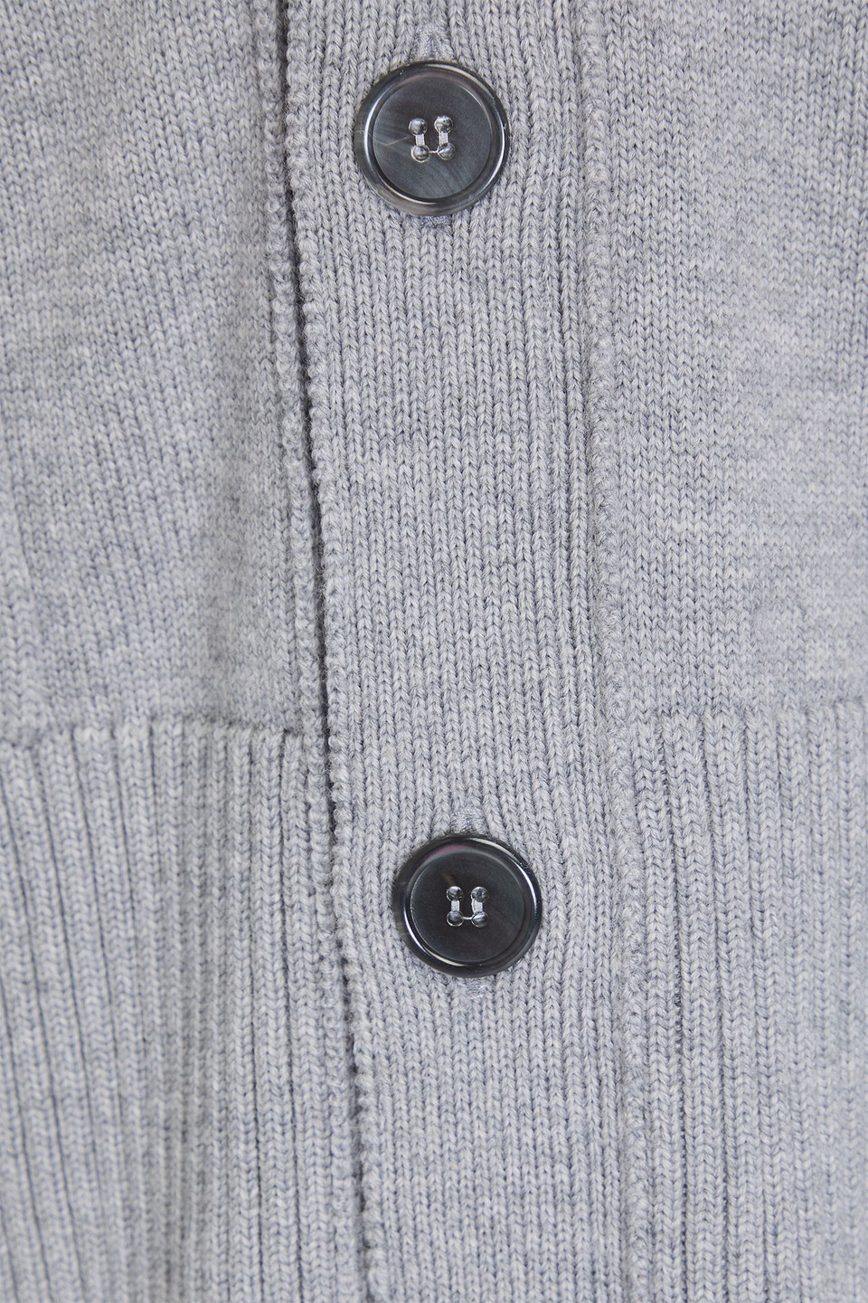 Thom Browne Mélange Wool Cardigan In Gray