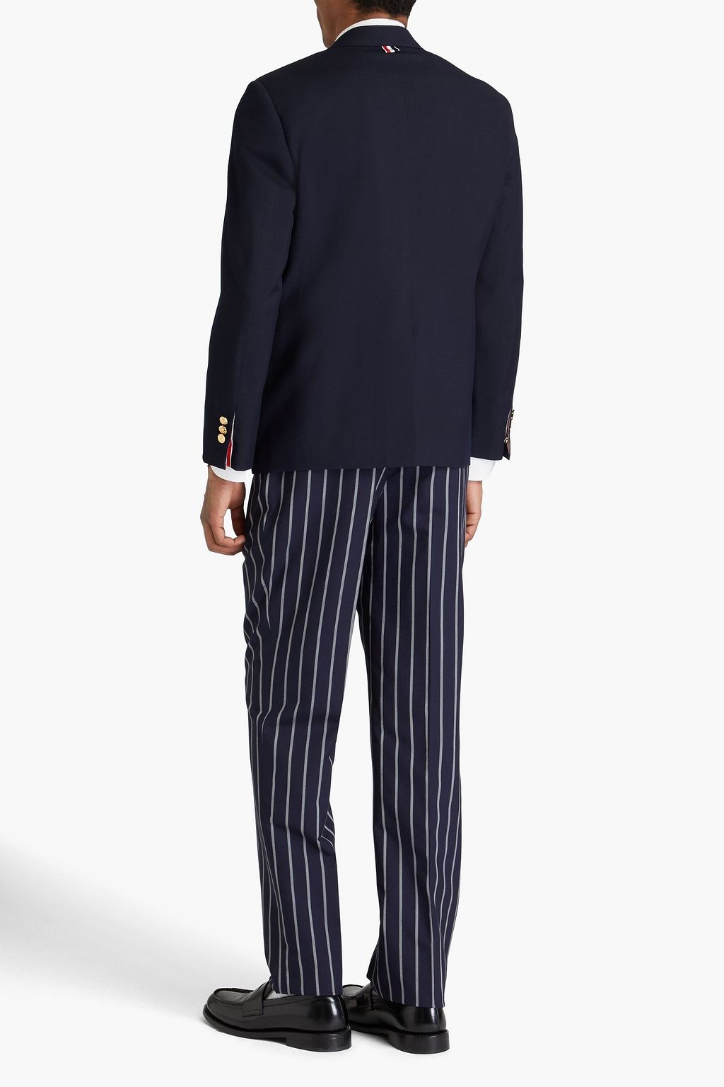 THOM BROWNE بليزر من قماش بيكيه الصوفي