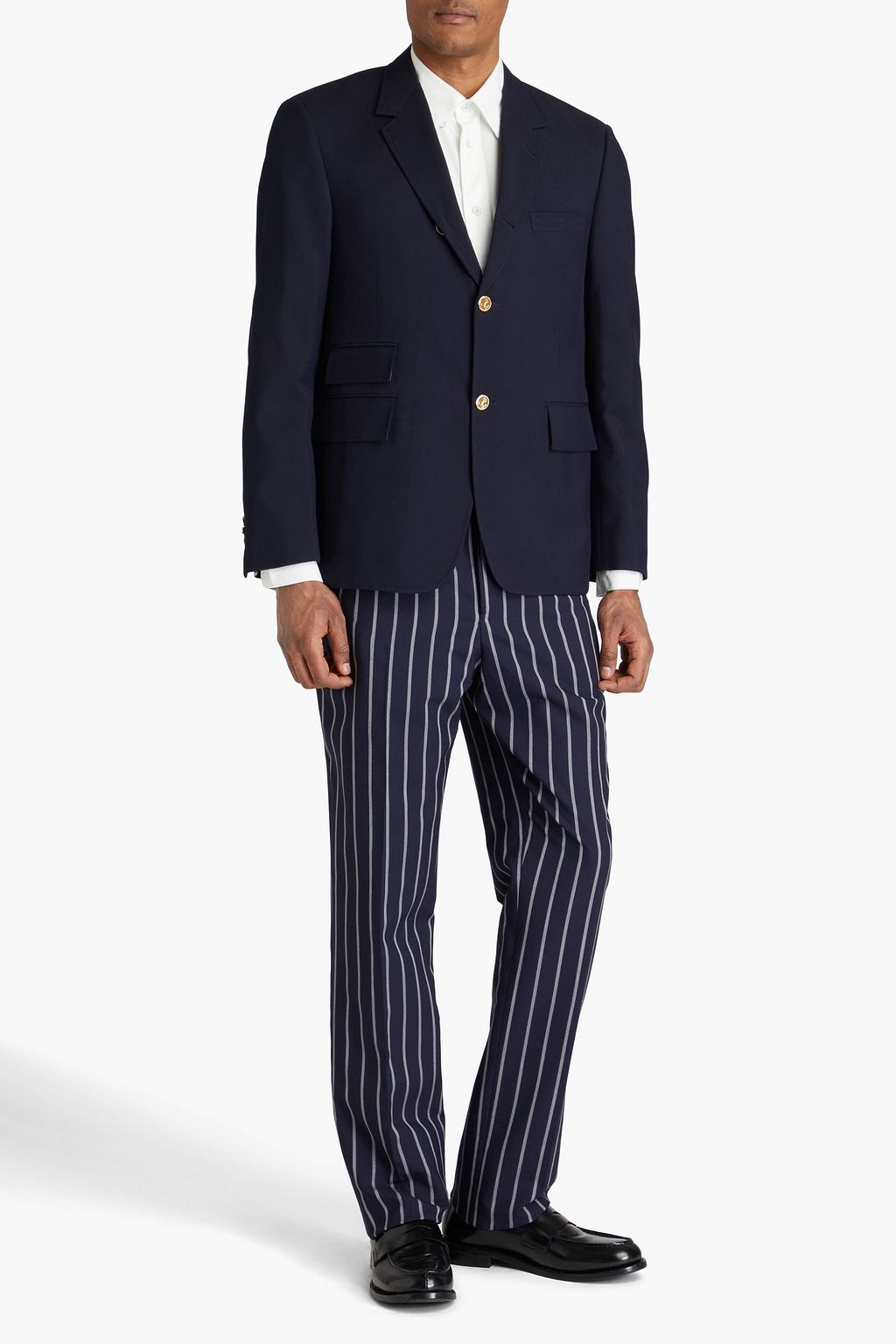 THOM BROWNE بليزر من قماش بيكيه الصوفي