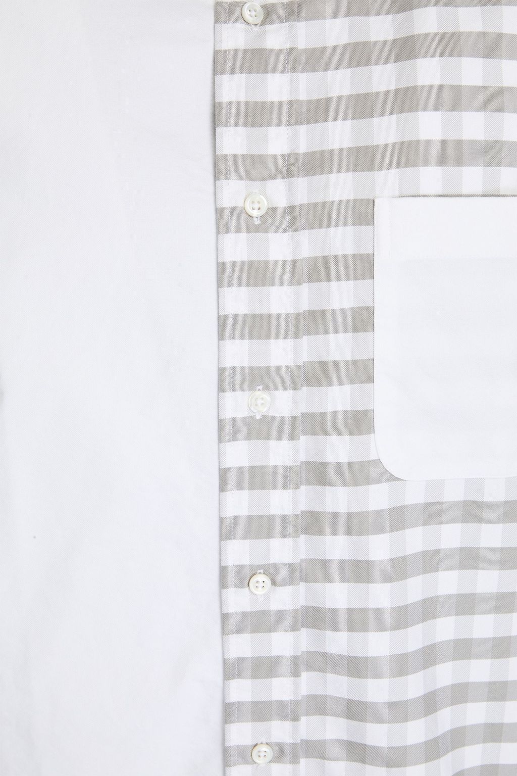 THOM BROWNE Gingham cotton Oxford shirt