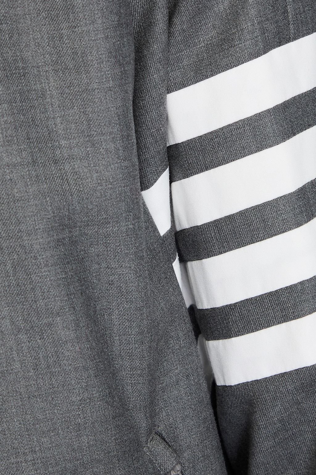 THOM BROWNE Striped wool-twill jacket