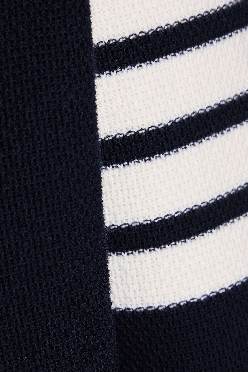 THOM BROWNE بليزر من مزيج الصوف بتصميم مخطط