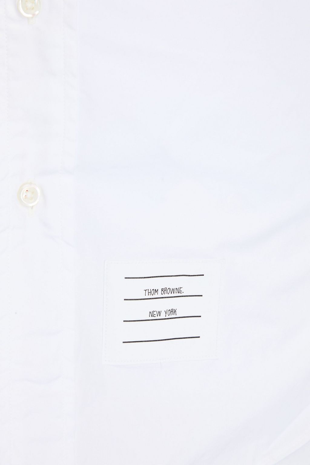 THOM BROWNE Cotton-poplin shirt