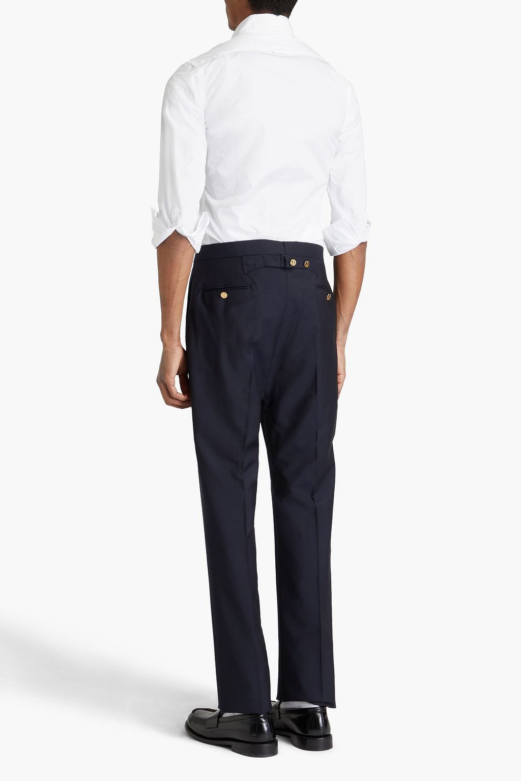 THOM BROWNE Cotton-poplin shirt