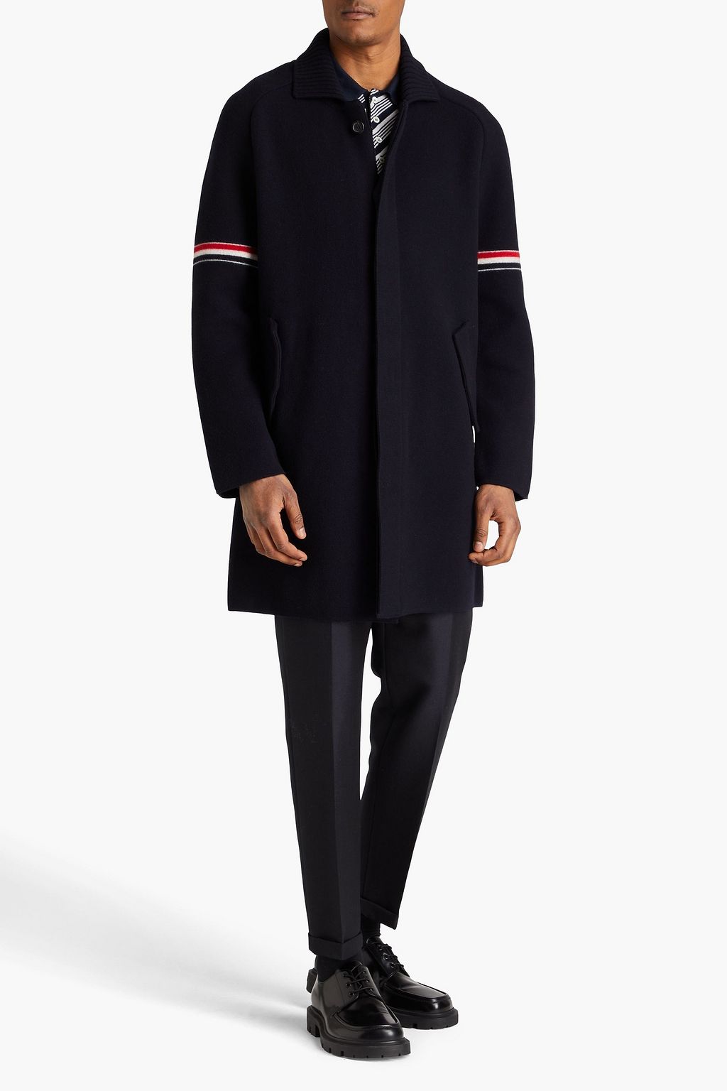 THOM BROWNE Wool-blend coat