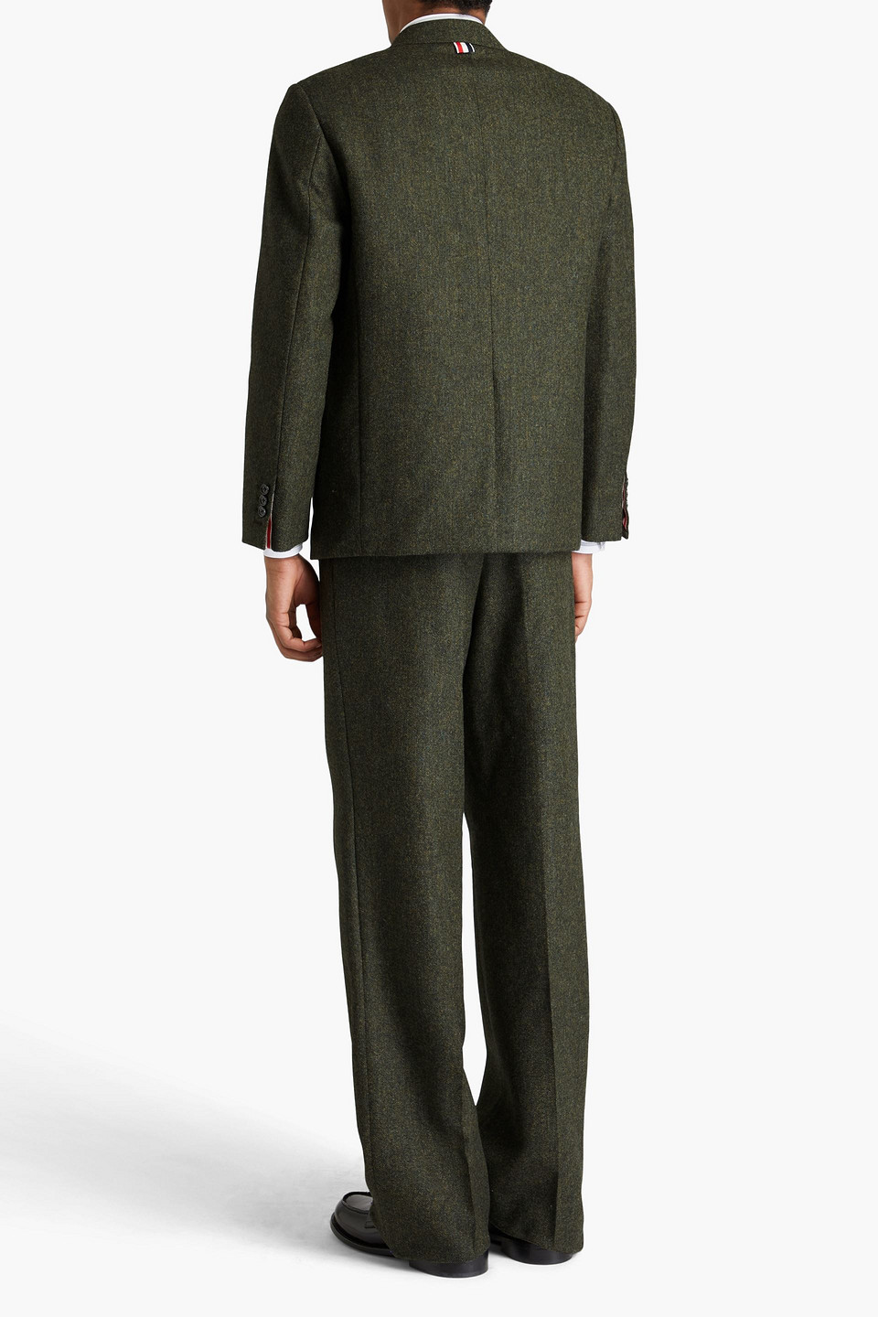  Thom Browne - Anzugjacke Aus Woll-tweed - Grün - 2 