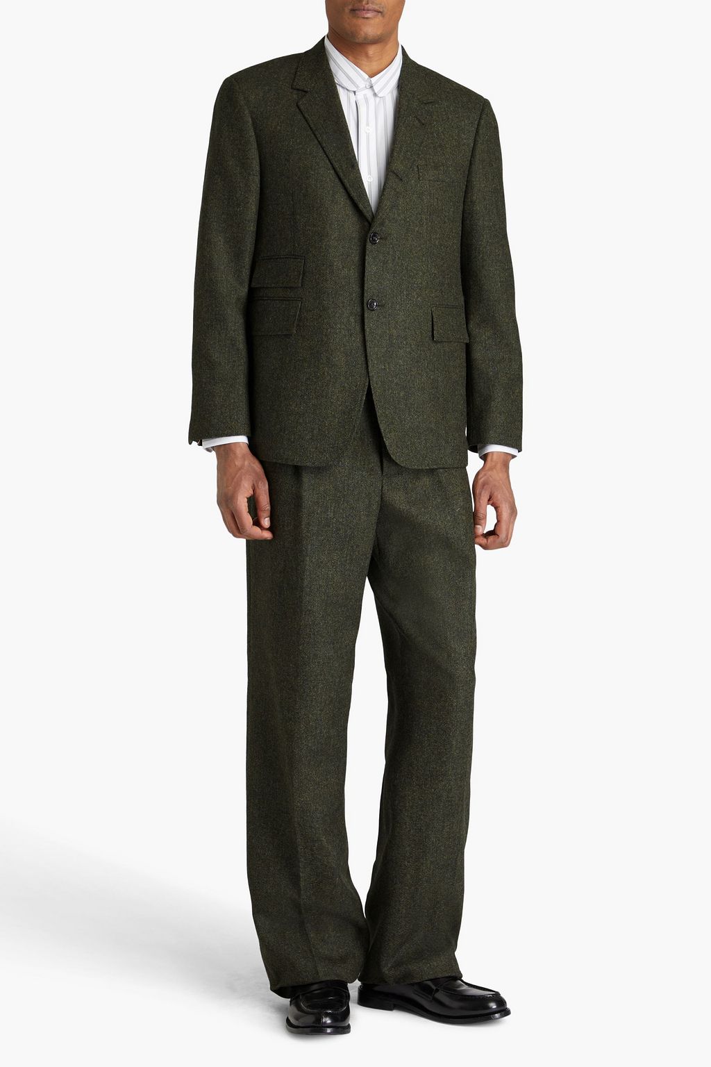 THOM BROWNE Wool-tweed suit jacket