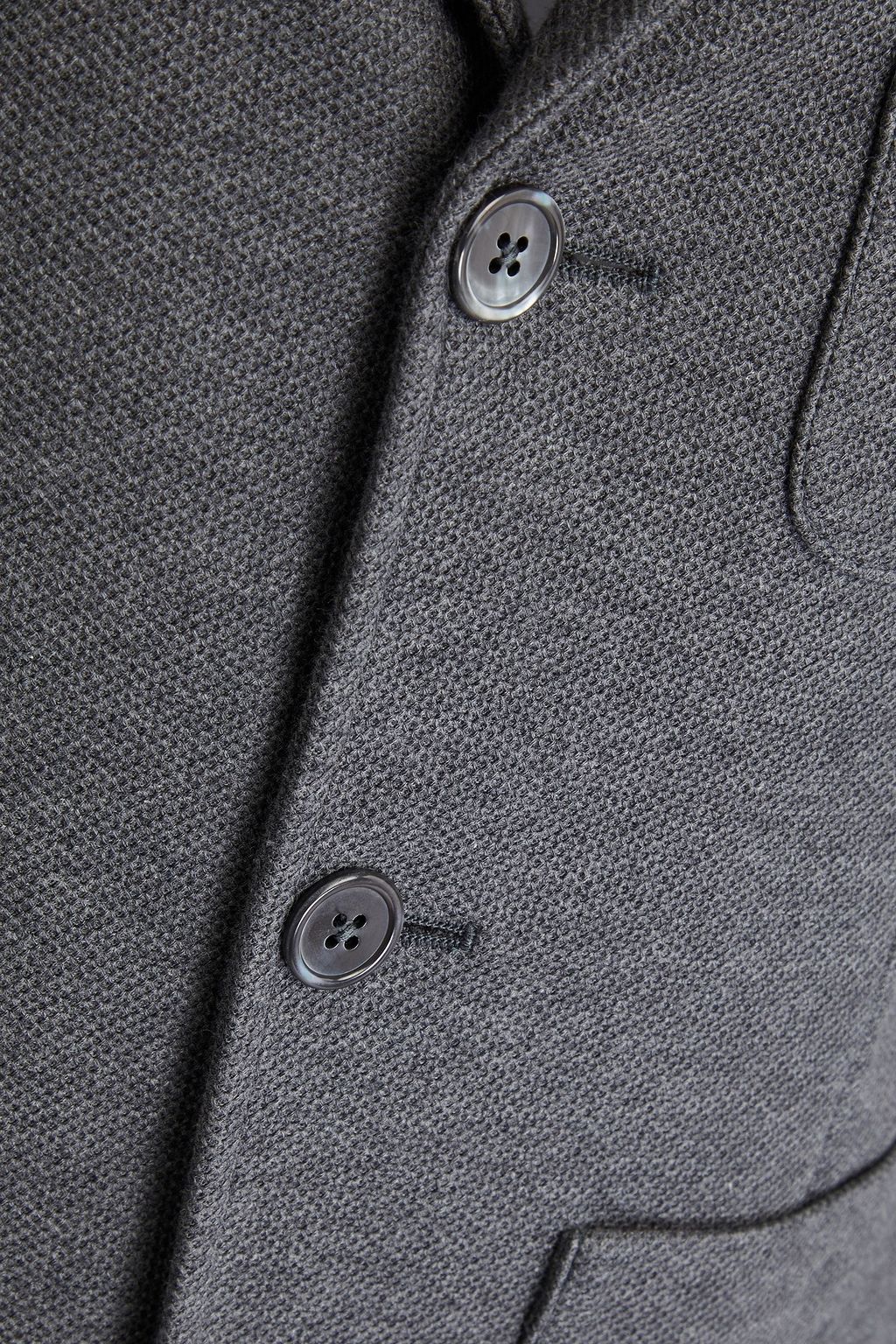 THOM BROWNE Striped cotton-piqué blazer