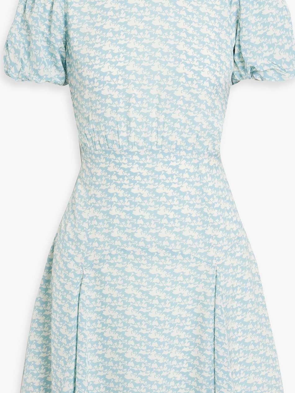 the gael cutout printed crepe mini dress