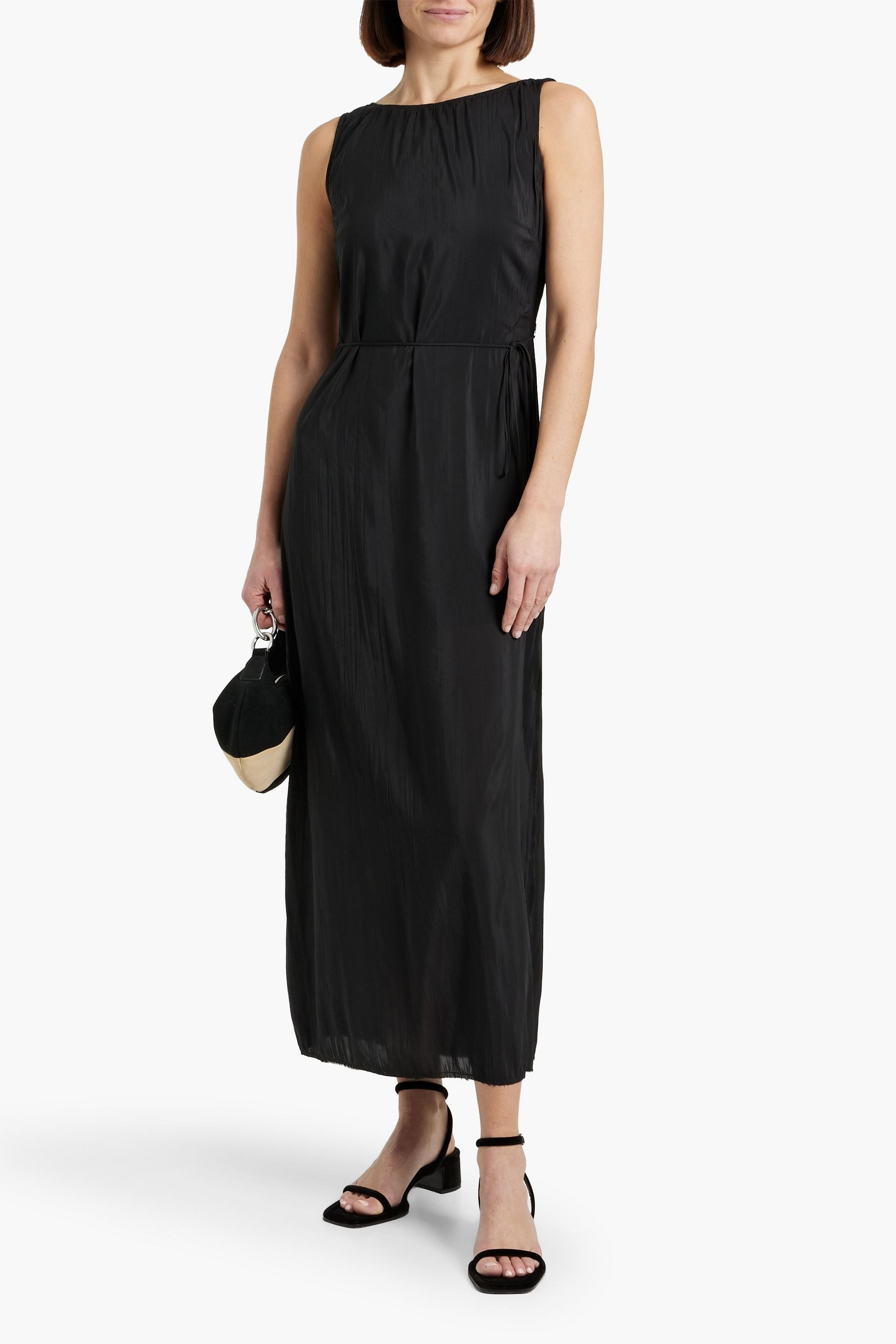 Solid & Striped The Lou crinkled crepe de chine midi dress