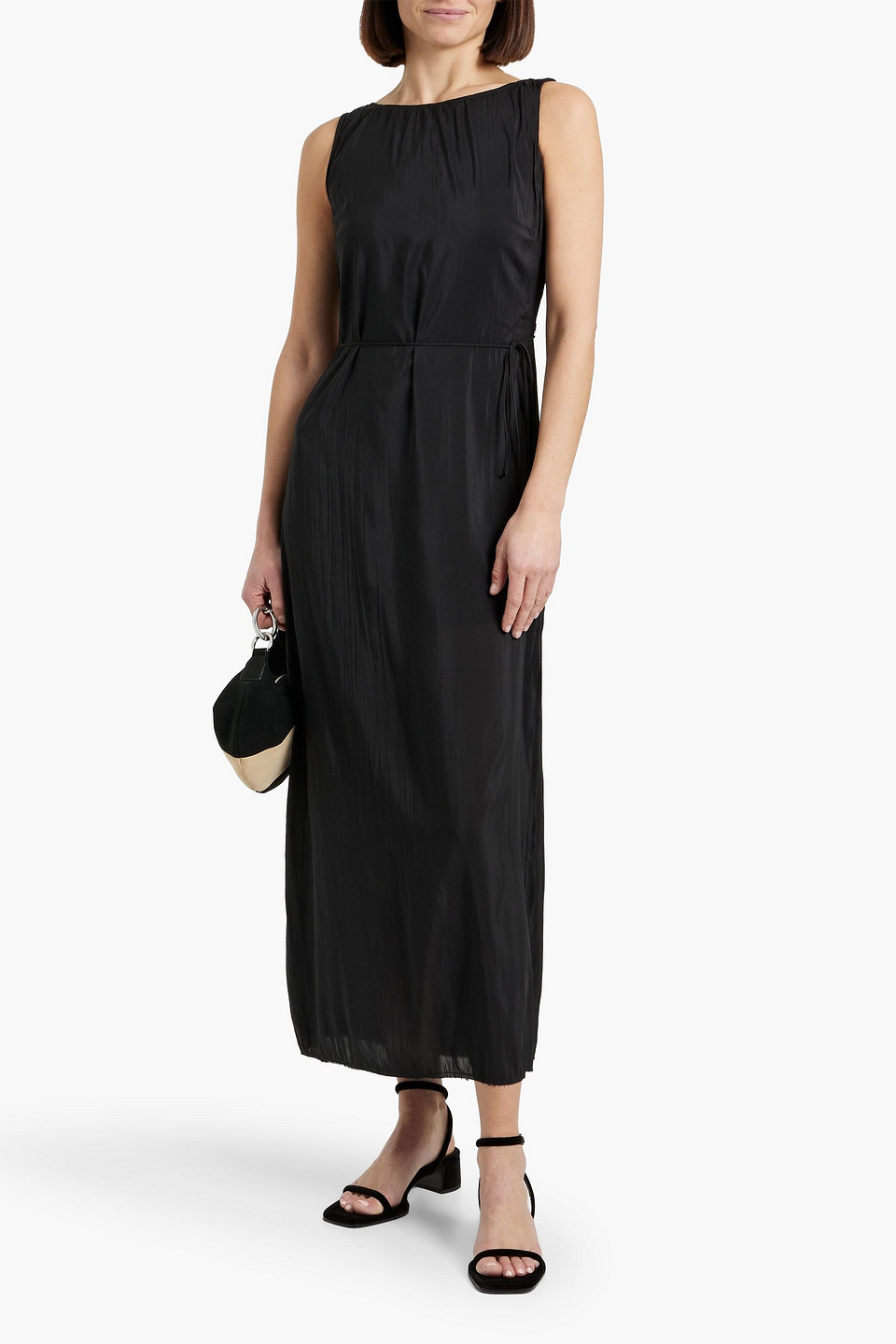 Solid & Striped X Sofia Richie Grainge The Lou Dress Noir In Black