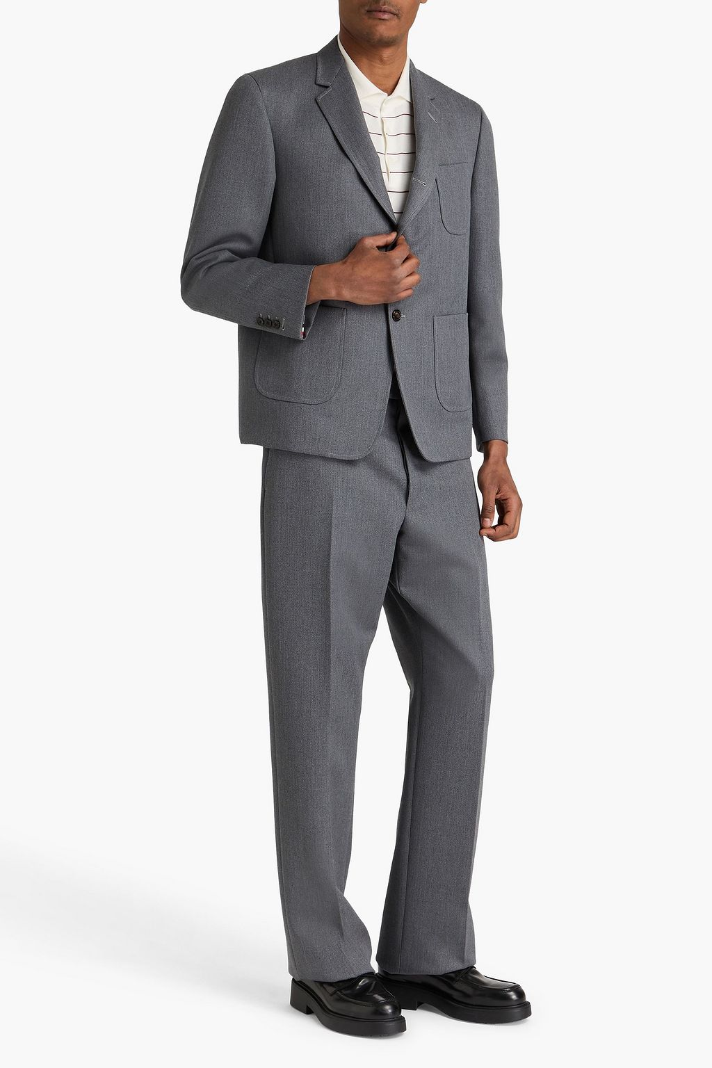 THOM BROWNE Wool-twill blazer