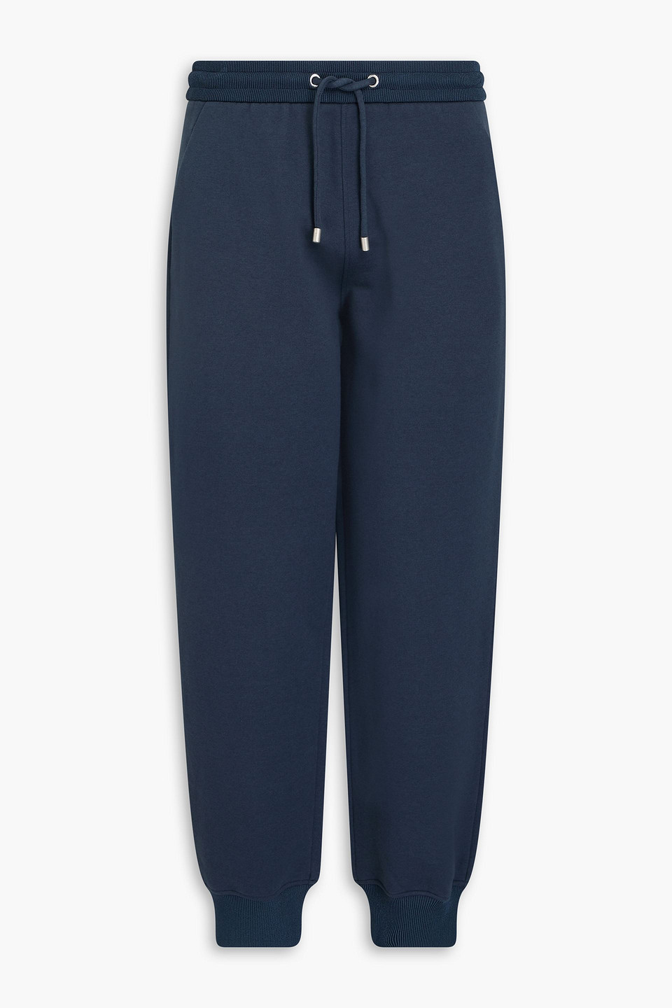 Giorgio Armani - Tapered cotton and cashmere-blend fleece sweatpants - Blue - IT 48