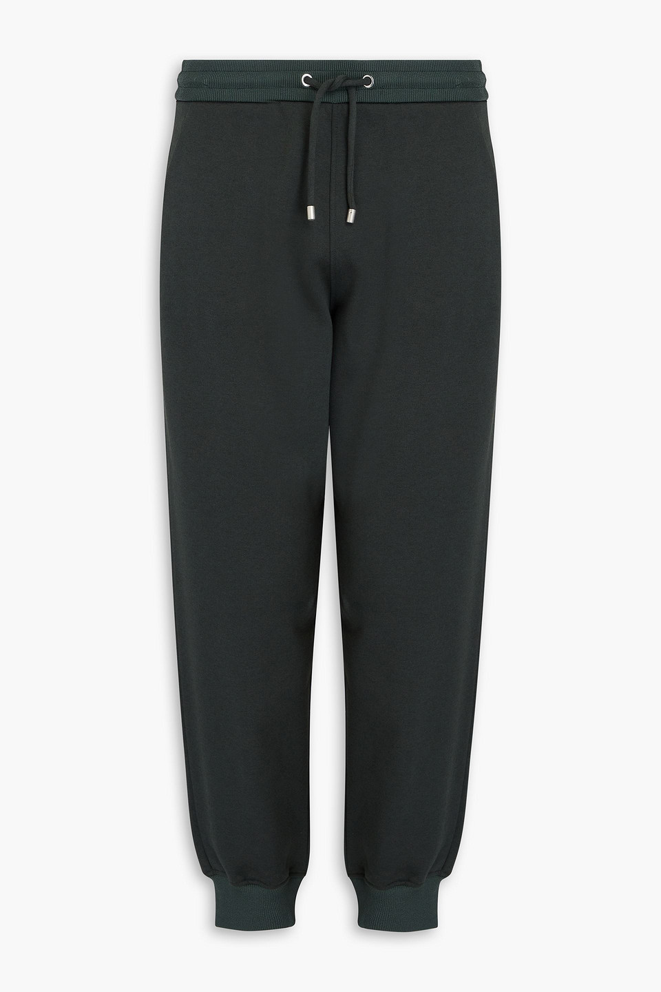 Giorgio Armani - Tapered cotton and cashmere-blend fleece sweatpants - Green - IT 56